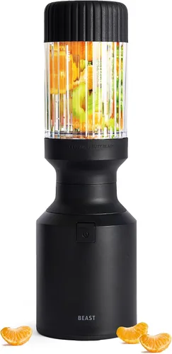 Vista 14 de The Beast Mini Blender Plus Mini licuadora de cocina para encimera Mezcla de batidos y batidos, aderezos, salsas, salsas Recipientes Azul
