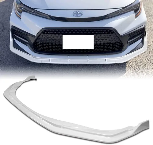 Vista 7 de Q1-TECH, borde de parachoques delantero compatible con Toyota Corolla XSE/SE 2020-2025 solamente, alerón de parachoques delantero, kit de divisor