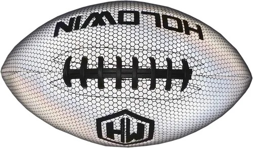 Vista 8 de Balón Holográfico Luminoso Iluminado Reflectante para Juegos Nocturnos y Entrenamiento, Brilla en la Oscuridad, Gran Regalo de Juguetes de Fútbol