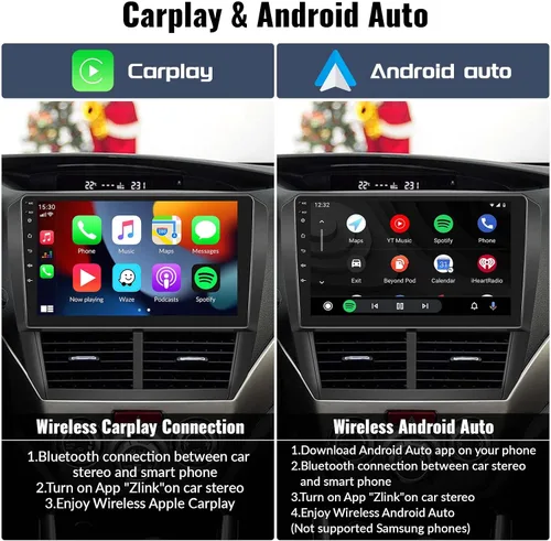 Vista 4 de Estéreo de coche Android para Subaru Forester Impreza WRX 2008 2009 2010 2011 2012 9 pulgadas pantalla táctil Radio coche con Apple CarPlay Android
