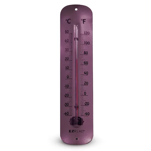 Vista 14 de Headwind EZ Read - Termómetro de metal de aluminio antiguo de 12 pulgadas, duradero, resistente a la intemperie, para interiores y exteriores