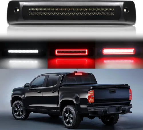 Vista 8 de Tercera Luz de Freno LED Compatible con Colorado Canyon 2015-2022, Reemplazo de Tercera Luz de Freno Estroboscópica F1, Luz de Parada de Montaje