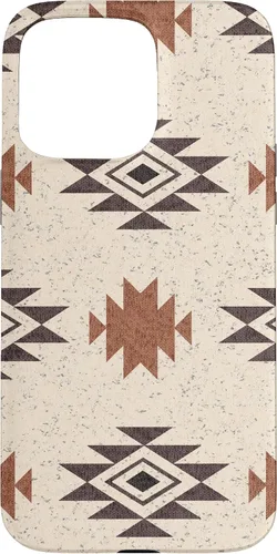 Vista 31 de Funda rústica para iPhone 17 con patrón azteca estilo bohemio occidental