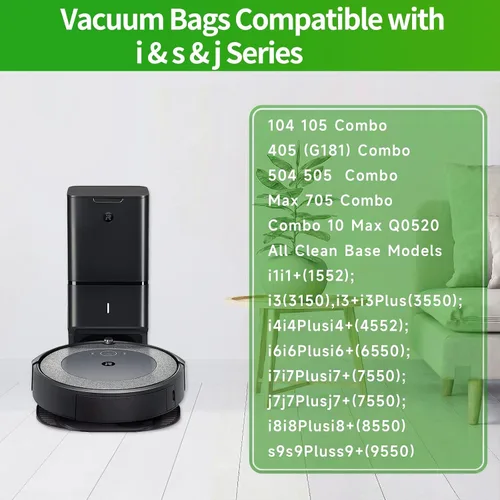 Vista 3 de VBN Paquete de 12 bolsas de vacío para Roomba i/j/s y 100-700 bolsas