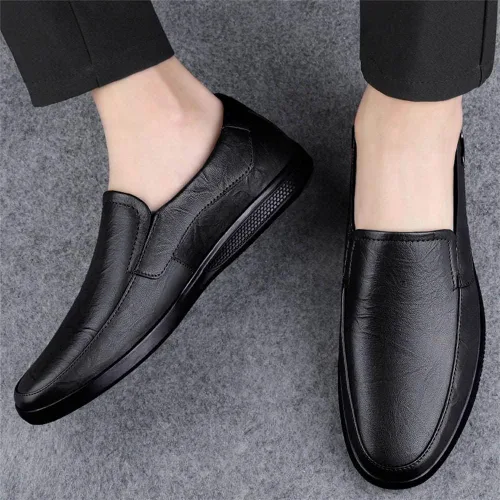 Vista 5 de GEXECEUSS Mocasines ligeros para hombre, zapatos de conducción sin cordones, mocasines informales, mocasines planos, zapatos de barco, zapatos