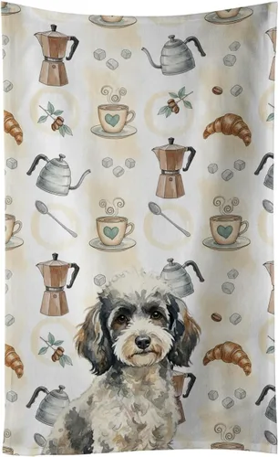 Vista 25 de Caroline's Treasures Afghan Hound - Toalla de cocina para barra de café, terciopelo frontal y lazo de algodón, lavable a máquina Sabueso afgano