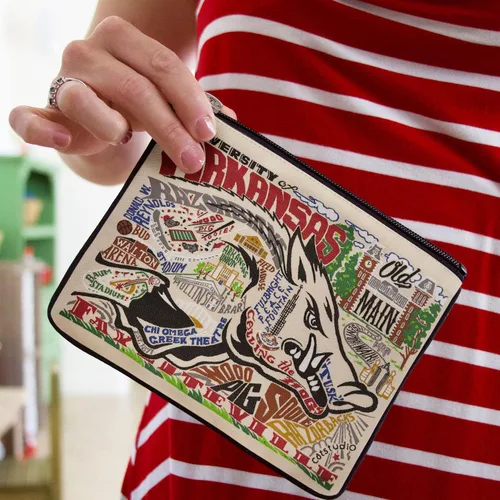 Vista 3 de Catstudio Bolsa con cremallera Parent South College, Arkansas Razorbacks