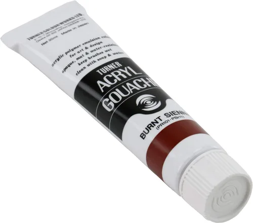 Vista 3 de Turner Colour Works Acryl Gouache Artist Pintura acrílica - Tubo individual de 0.7 fl oz - Siena quemada