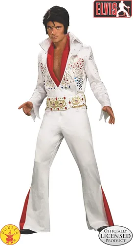 Vista 3 de Disfraz de Elvis Super Deluxe Grand Heritage, Blanco
