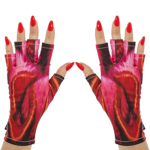 Vista 61 de ManiGlovz - Guantes de uñas originales con protección UPF 50+ UV Manicura de gel y guantes anti UV sin dedos para mujeres Se pueden utilizar