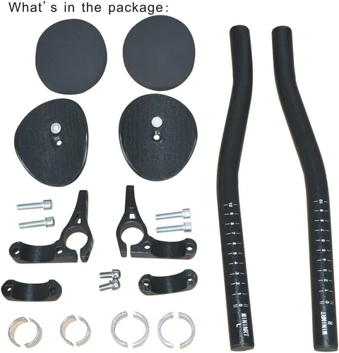Vista 3 de UPANBIKE Manillar de bicicleta Reposo de bicicleta Manillar contrarreloj Ciclismo TT Bar Triatlón Aero Bar para bicicleta de carretera Bicicleta