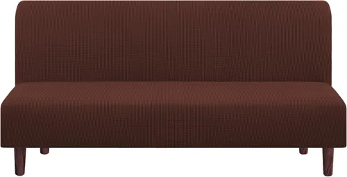 Vista 20 de PrinceDeco Funda elástica sin brazos para futón, funda deslizante para futón, funda para sofá de tamaño completo y cama de sofá de tamaño queen