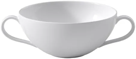 Vista 5 de Villeroy & Boch Signature Collection - Taza de té Anmut, porcelana de hueso premium, fabricada en Alemania, capacidad de 6.75 onzas, color blanco