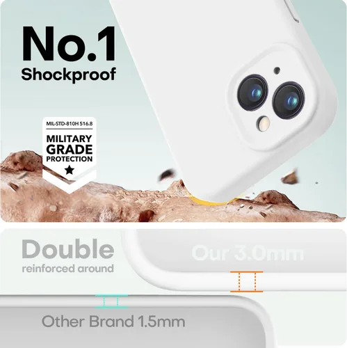 Vista 427 de LOVE 3000 Diseñada para Funda iPhone Air, Silicona Premium [Compatible con Magsafe][Forro de Microfibra Suave Anti-Rayones] Funda Protectora