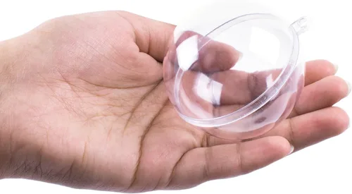 Vista 2 de Super Z Outlet Kit de bolas de moldeo de plástico transparente para bombas de baño de acrílico (2.36 pulgadas, 12 unidades)