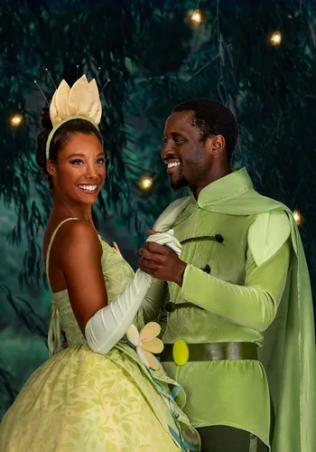 Vista 6 de Disney Princess & The Frog Princess Tiana Costume for Women Authentic Adult Disney Princess Cosplay Dress Outfit