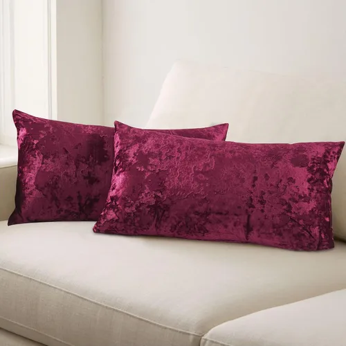 Vista 10 de Home Soft Things Funda de almohada decorativa de terciopelo triturado, 4 piezas, aguacate, 20 x 20 pulgadas, funda cuadrada de acento suave