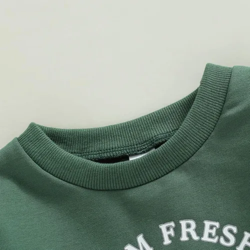Vista 5 de AEEMCEM Sudadera con estampado de letras, cuello redondo, manga larga, para el día de San Patricio, ropa de primavera