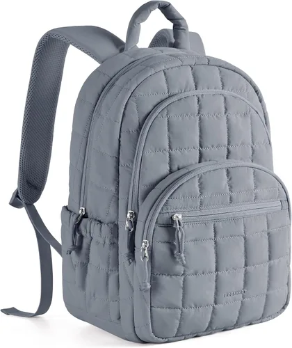 Vista 13 de BAGSMART Mochila de viaje para mujer, mochila universitaria para laptop de Negro