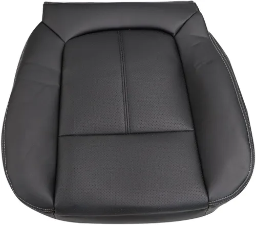 Vista 5 de Priprilod Funda de asiento de repuesto perforada de cuero negro compatible con Ford F250 F350 F450 F550 Lariat 2011 2012 2013 2014 2015 2016
