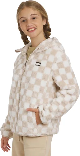 Vista 13 de Eddie Bauer Chaqueta con capucha de sherpa de imitación de pelo alto Quest para niñas Verde azulado