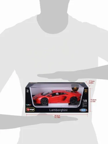 Vista 3 de Bburago Lamborghini LP 700-4 Escala 1:18 Vehículo fundido a troquel (los colores pueden variar)