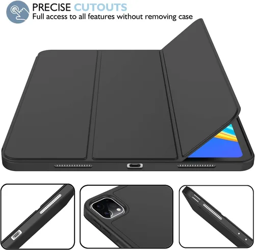 Vista 5 de Funda para iPad Pro de 12.9 pulgadas 2022/2021/2020 (6ª/5ª/4ª generación) con soporte para lápiz