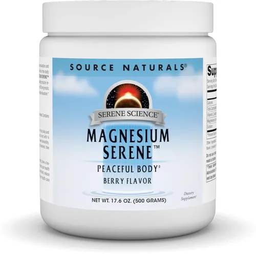 Vista 6 de Source Naturals Serene Science - Sereno de magnesio, cuerpo pacífico, sabor a bayas, 5 onzas