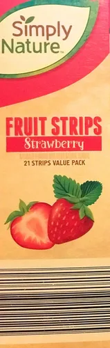 Vista 3 de Simply Nature Tiras de frutas sin OMG - Fresa