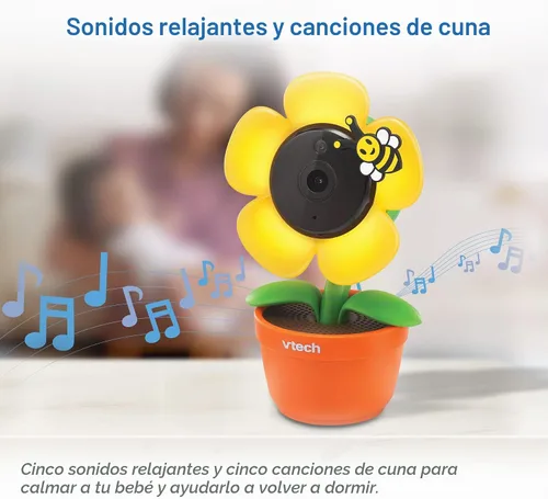 Vista 6 de VTech RM9751 Yellow Daisy Smart Wi-Fi Cámara para bebé