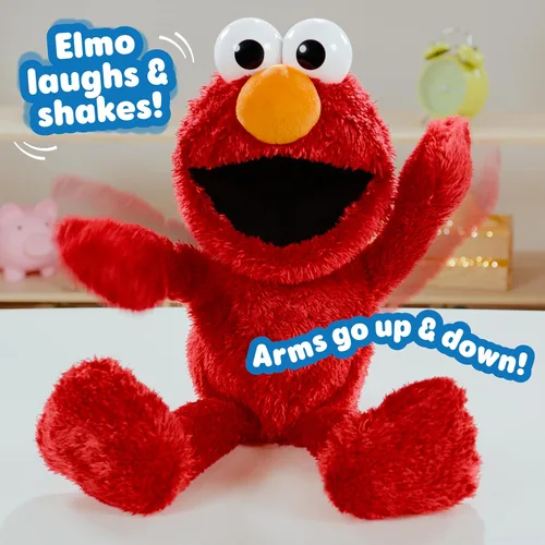 Vista 7 de Sesame Street Tickle Me Elmo Giggle Max 18-Inch Interactive Plush Toy