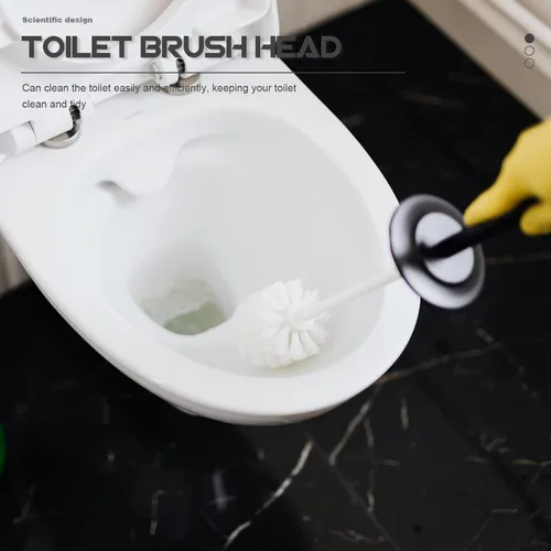 Vista 6 de 3 unids Bowl para herramientas Limpiadores de reemplazo de plástico para el hogar Accesorios redondos Cabezales Cabeza duradera Cepillo de limpieza