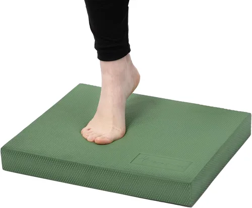 Vista 11 de StrongTek Almohadilla de equilibrio profesional de espuma para ejercicios, 15.8 x 13 x 2 pulgadas, rodillera de espuma TPE de alta densidad