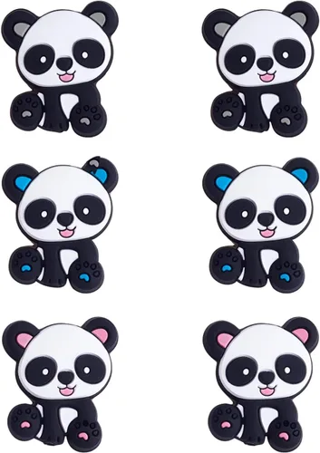 Vista 20 de 10 Piezas Cuentas de Silicona de Animales - Lindas Cuentas a Granel DIY para Manualidades, Bolígrafo, Correas de Teléfono, Colgantes de Bolsa (Rana)