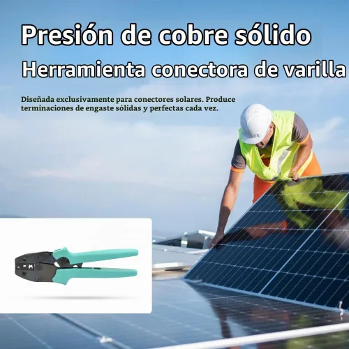 Vista 5 de 14/12/10/8AWG Crimpadora solar, herramienta de corte de cable fotovoltaico solar para conectores de cable solar de 2.5/4/6/10mm²