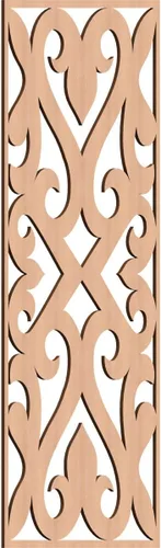 Vista 154 de Keene Paneles de pared decorativos de madera con calado, 9 3/8 pulgadas de ancho x 24 3/8 pulgadas de alto x 1/4 de alto, abedul Birch