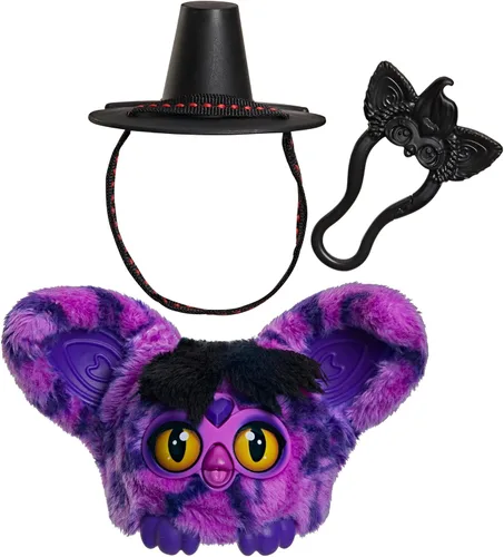 Vista 14 de KPop Demon Hunters Furby Furblets Derpy Tiger, juguete electrónico coleccionable de 3 pulgadas