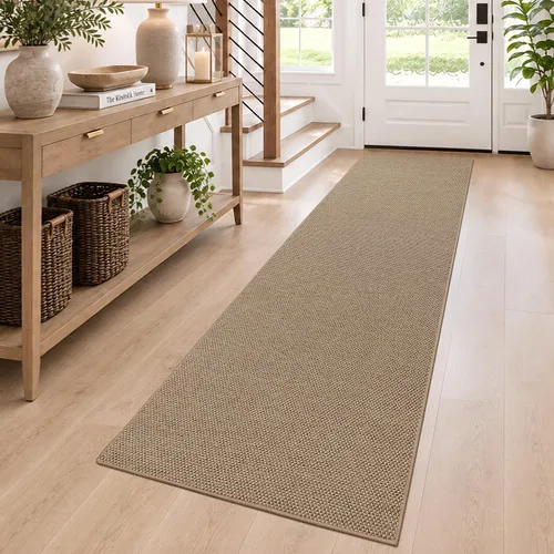 Vista 15 de DEXI Tapete delgado para puerta de entrada interior, 24 x 36 pulgadas Beige