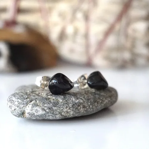 Vista 42 de Pendientes de tuerca de cristal de piedra natal aleternativa para mujer y hombre