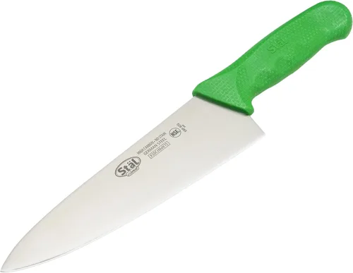 Vista 3 de Winco Cuchillo de chef de grado comercial de 8 pulgadas con hoja de acero alemán, verde