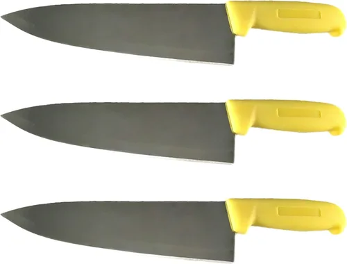 Vista 9 de Cuchillo de chef de 8 pulgadas, elige tu color, cubiertos de cocina comercial afilados de afeitar, cuchillos de cocina (verde)