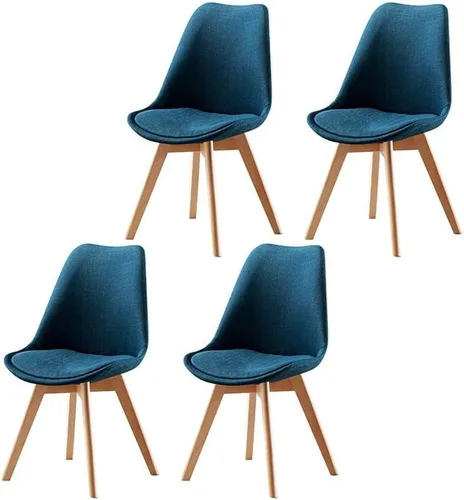 Vista 55 de Sillas de comedor modernas, silla lateral tapizada para el hogar, silla auxiliar para sala de conferencias, silla de comedor, silla de comedor sin