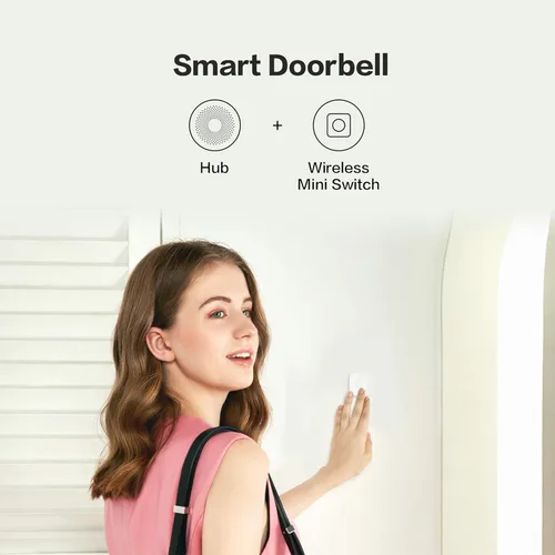 Vista 7 de Aqara Mini interruptor inalámbrico y enchufe Samrt con monitoreo de energía, requiere Aqara Hub, conexión Zigbee, botón inteligente