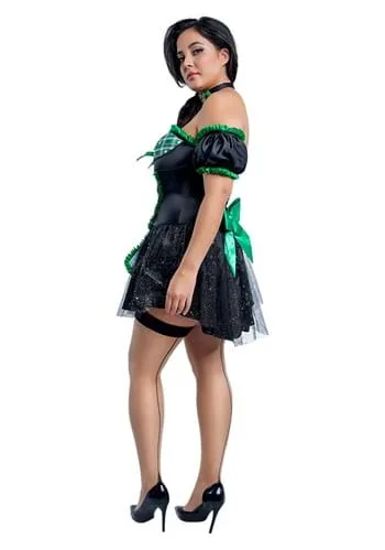 Vista 2 de Disfraz de Mujer Lucky Beer Girl Talla Plus Size Multicolor