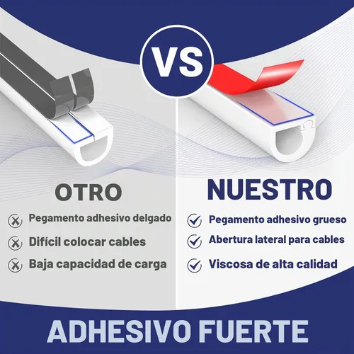 Vista 4 de Ocultador de cable de pared de 78 pulgadas, cubiertas de alambre para cables en la pared, corrector de cables flexible para ocultar cables