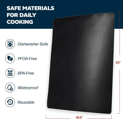 Vista 3 de Revestimiento antiadherente para horno, Grado Profesional – Nunca vuelva a limpiar la parte inferior de su horno, por Cooks Innovations