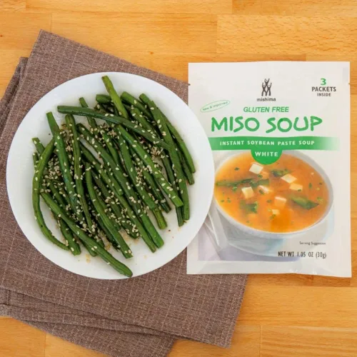 Vista 6 de Mishima Mezcla de sopa instantánea, miso blanco, paquetes de 1.05 onzas (paquete de 12)