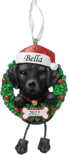 Vista 20 de Adorno personalizado para 2025, raza pura de perro Beagle, adorno para árbol de Navidad, decoración profesional personalizada, regalo para cachorro