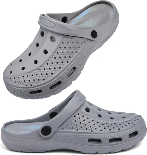 Vista 22 de INMINPIN - Zuecos ortopédicos para mujeres y hombres, con soporte de arco, zapatos de jardín, sandalias con fascitis plantar y plantillas de pies
