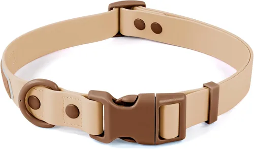 Vista 10 de Wolfone - Collar impermeable para perros con hebilla de liberación rápida, collar ajustable lindo para perros, cómodo, resistente, duradero, a